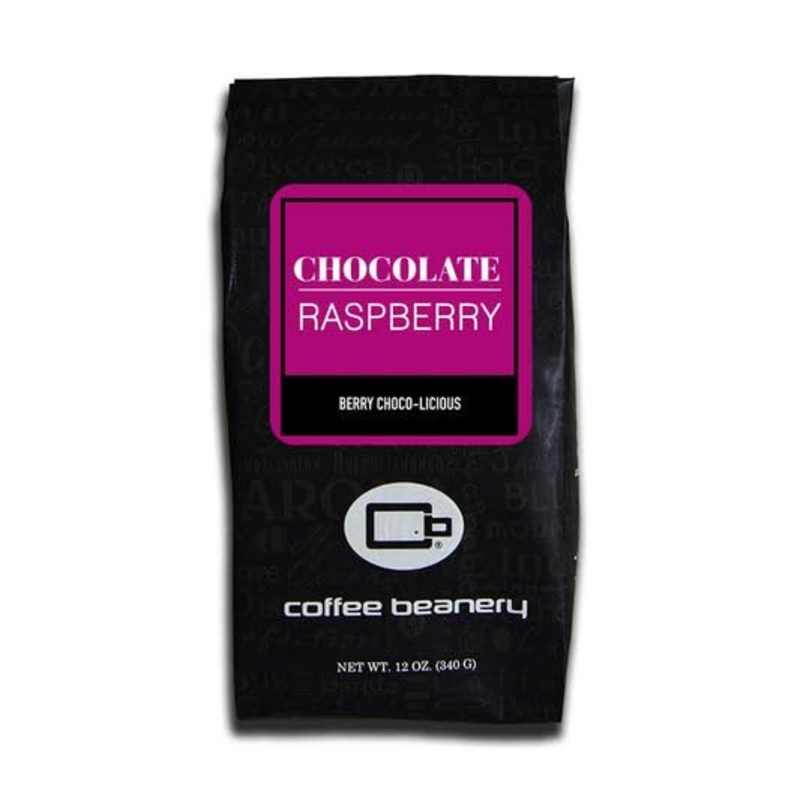 Chocolate Raspberry Flavored Coffee, Specialty Arabica Coffee, Medium Roast, 12 Ounce, Whole Bean