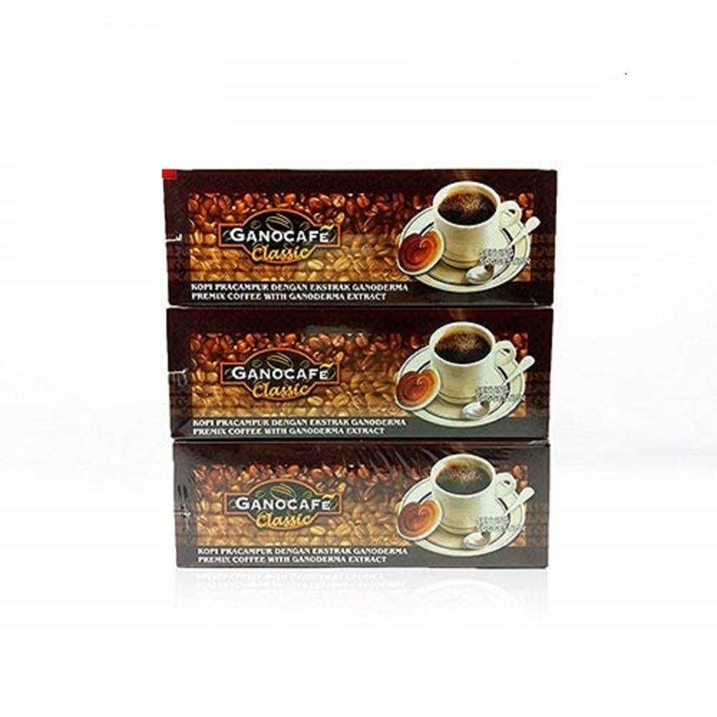 Gano Excel Medium Roast Ganocafe Classic Ganoderma Coffee 90 Sachets (Pack Of 3)