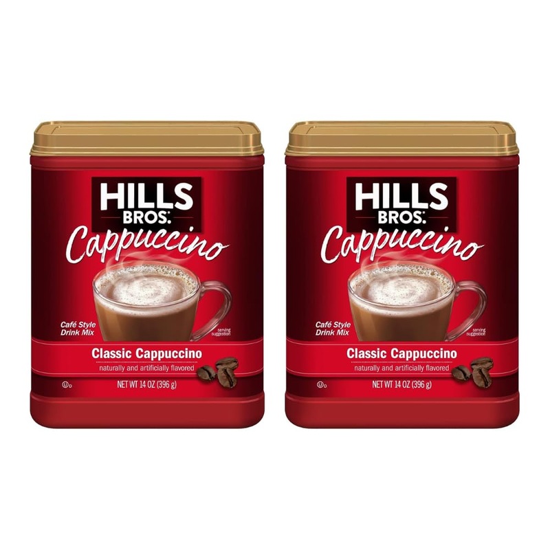 Hills Bros. Flavor Coffee (Classic Cappuccino, 14 Ounce (Pack Of 2)