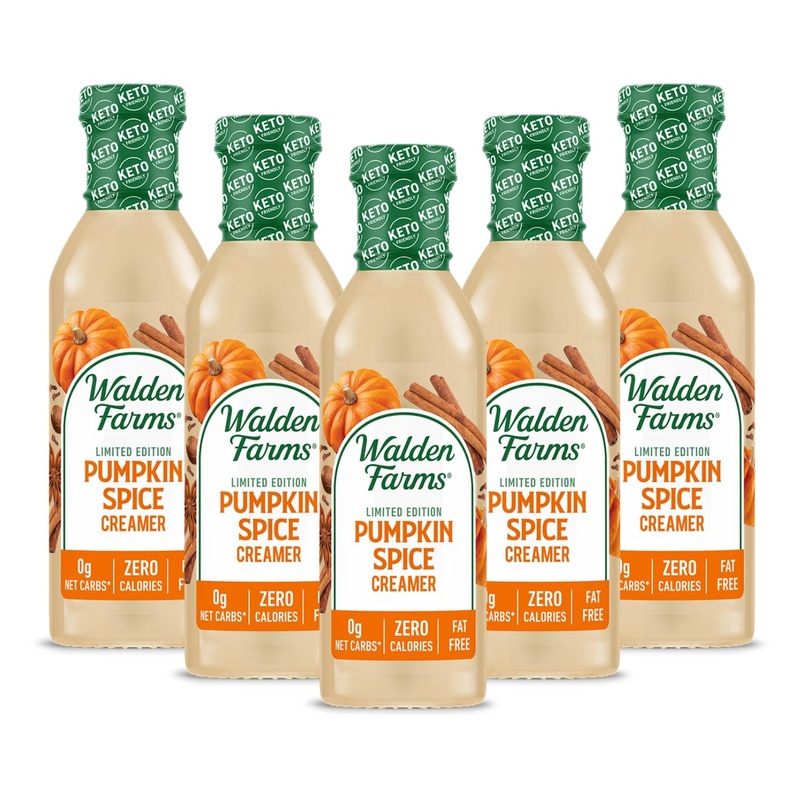 Walden Farms Pumpkin Spice Coffee Creamer 12 Oz Bottle (Pack Of 6) – Fresh And Flavorful, Vegan, Paleo And Keto Friendly, Non-Da