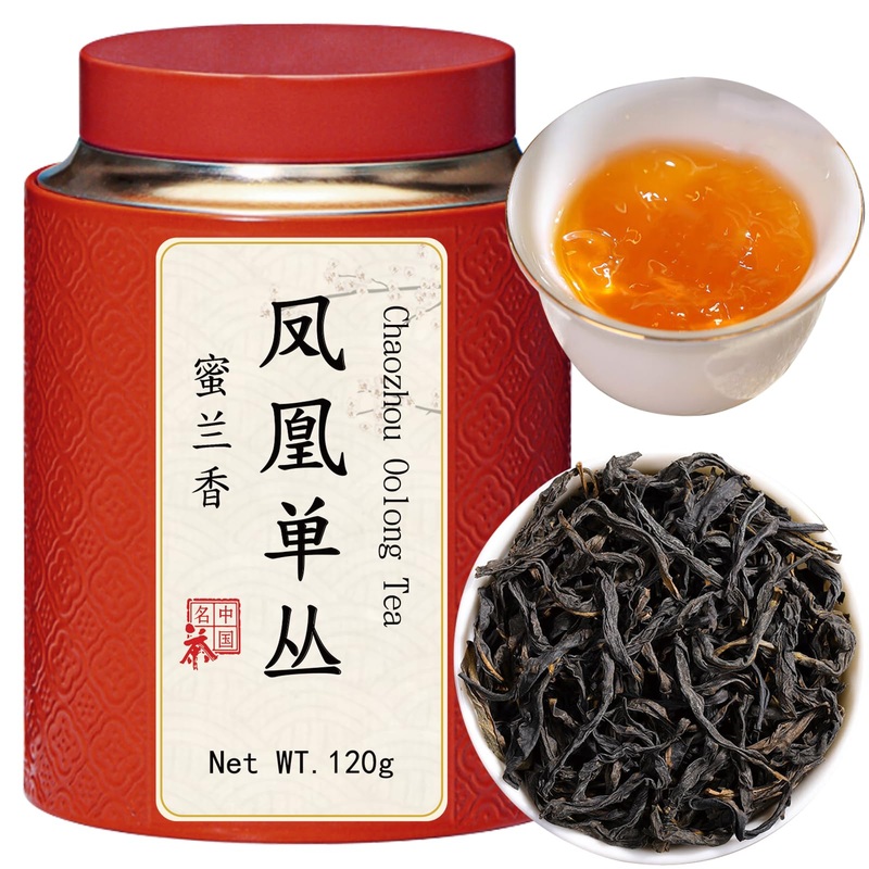 Yuexi Dan Cong Tea Oolong Tea Loose Leaf 4.23Oz/120G Top-Grade Chaozhou Phoenix Mountain Tea Rich Flavor Orchid Fragrance