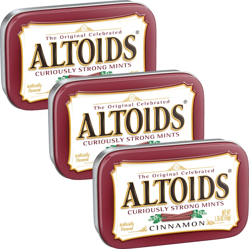 Altoids Cinnamon Curiously Strong Mints, 1.76 Ounce Each (3 Pack, 5.28 Ounce Total)