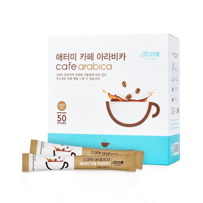 Atomy Cafe Arabica Instant Coffee Mix (Arabica Coffee)- 50 Sticks