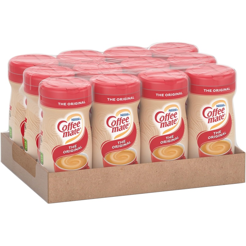 Coffee Mate Original Powdered Creamer Canister – Gluten-Free – Original Flavor – 11 Oz Canister – 12 / Carton – 1860 Serving