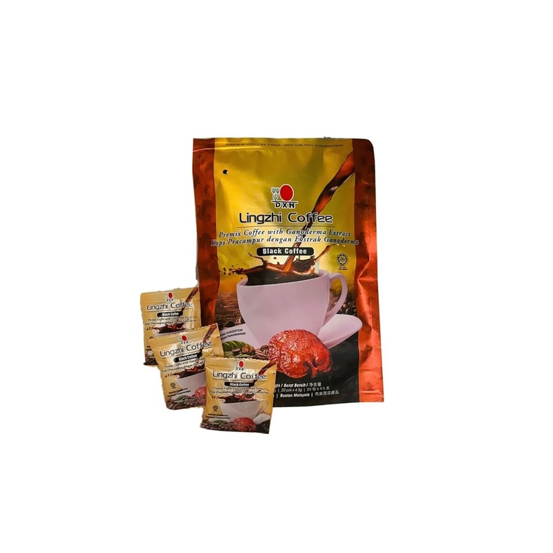 Dxn Lingzhi Black Coffee 2 In 1 With Ganoderma (Pack Of 2)
