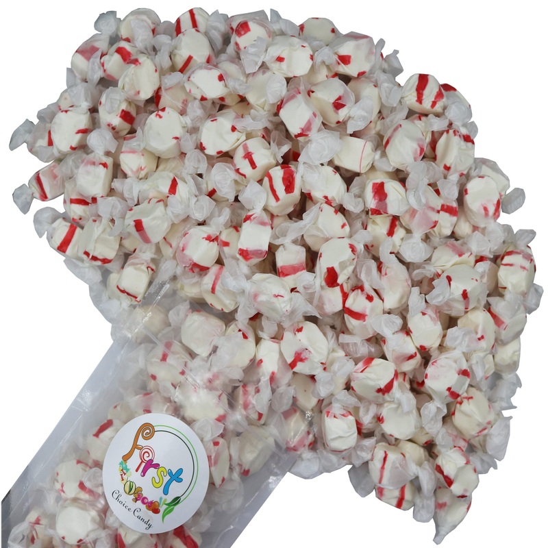 Firstchoicecandy All Flavor Saltwater Taffy (Peppermint, 1 Pound)