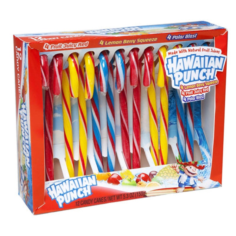 Hawaiian Punch Assorted Candy Canes – Box of 12