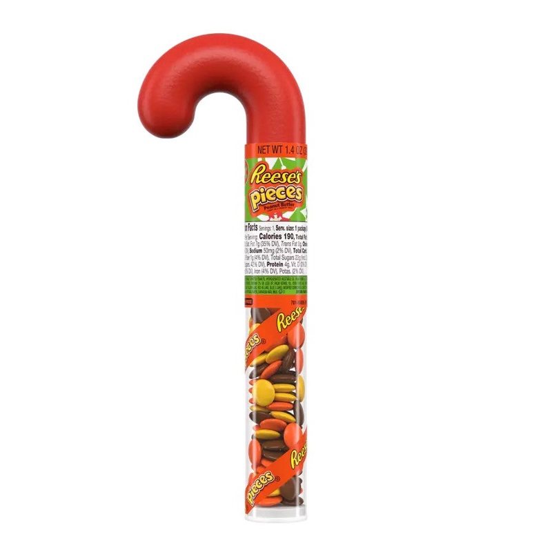 Hershey Christmas Reese’s Pieces Candy Cane 1.4 oz.