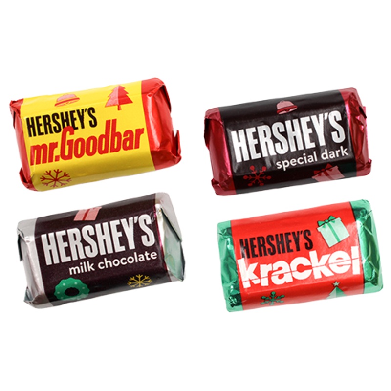 Hershey’s Christmas Miniatures Assorted Bars 3 lb. Bulk Bag