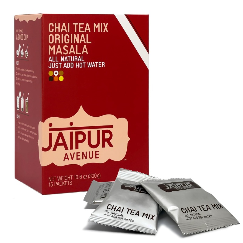 Jaipur Avenue Masala Chai Tea Mix Crafted With All-Natural Assam Black Tea, Masala, Cane Sugar, And Premium Dry Milk – Preservat