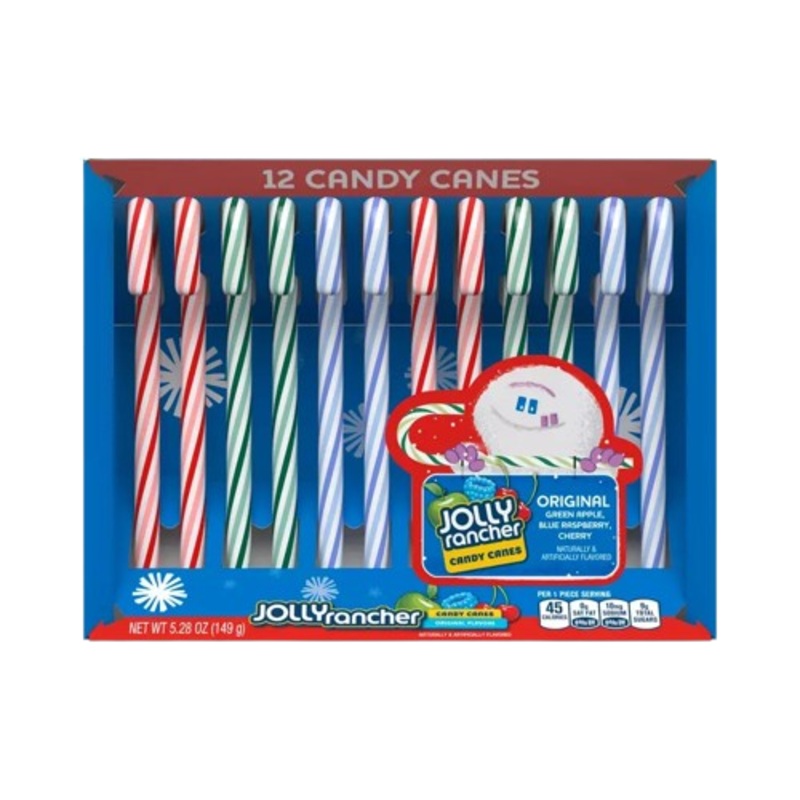 Jolly Rancher Assorted Candy Canes – Box of 12
