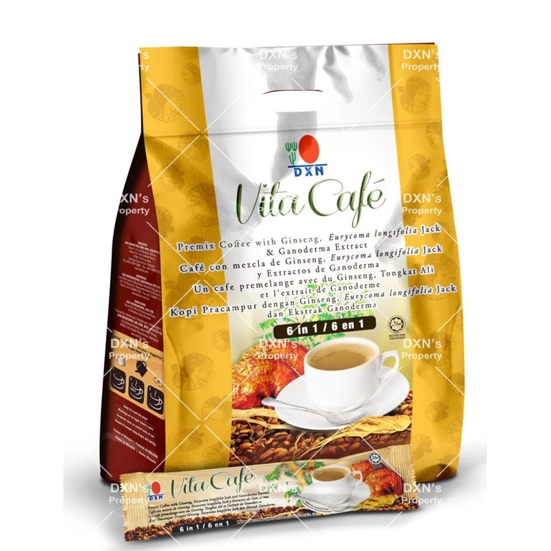 Limitedbonusdeal Dxn Vita Cafe 6 In 1 Coffee 20 Sachets (8 Pack)