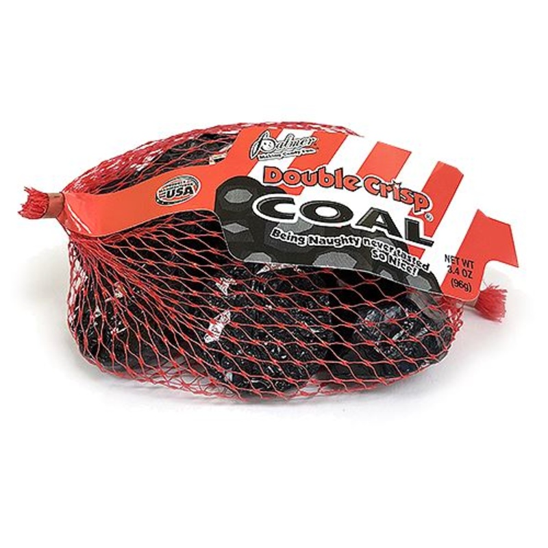 Palmer Double Crisp Chocolate Coal – 3.4-oz. Mesh Bag