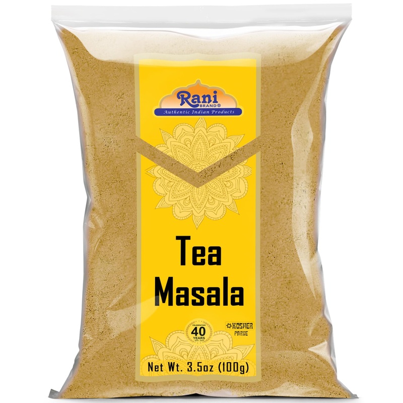 Rani Tea (Chai) Masala Indian Spice Blend 3.5Oz (100G) ~ All Natural | Vegan | Gluten Friendly | Salt & Sugar Free | Non-Gmo | N
