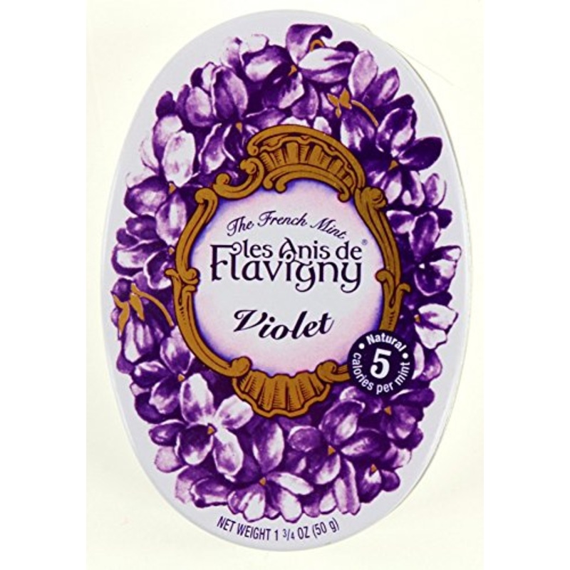 2 Packs Les Anis De Flavigny Hard Candy 1.75-Ounce (50G) Tins (Violet 2-Pack)