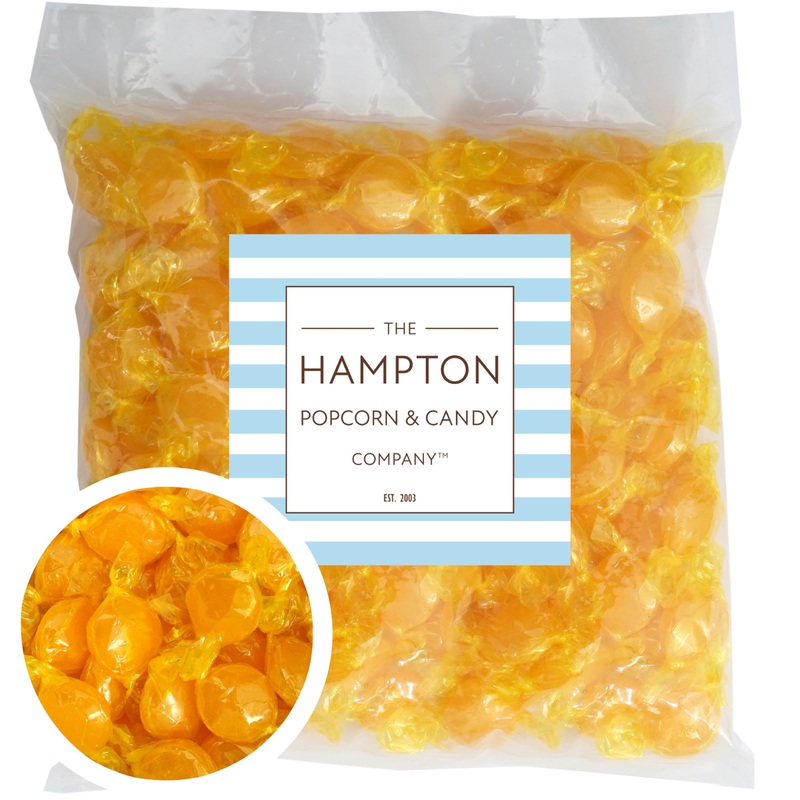 Arcor Butterscotch Discs Hard Candy, 2 Pound Bulk Candy (Approx. 150 Pcs.), Butterscotch Candy, Yellow Candy