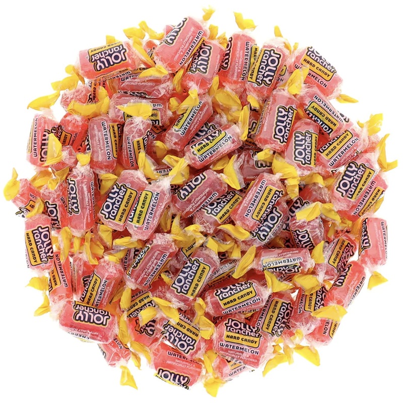 Bulk Jolly Ranchers | 1 Lb Aromatik Box With Aromatik Mint Card | Watermelon