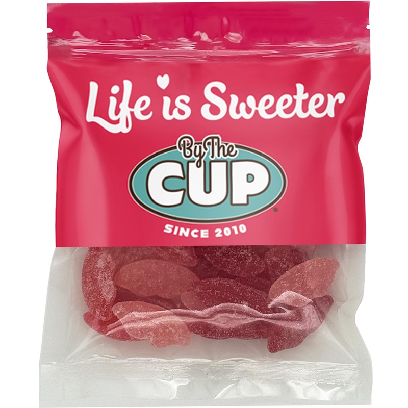 By The Cup Sour Pucker-Up Gummy Lips, 10 Oz Bulk Bag