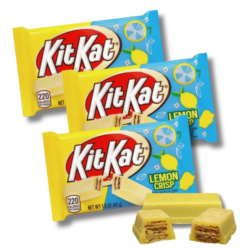 Classic Full Size Candy & Candy Bar Gift Packs By Lyza’S Sweets & Treats (Pack Of 3, Kitkat Lemon Crisp)