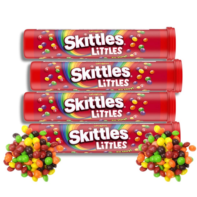 Classic Full Size Candy & Candy Bar Gift Packs By Lyza’S Sweets & Treats (Pack Of 4, Skittles Littles)