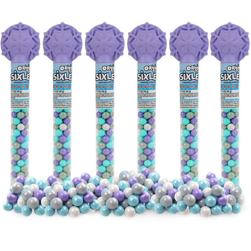 Colorful Chocolate Candy Cane – 6 Canes Of Sixletscandy For Party Favors, Gifts, Candy Buffets, Everyday Snacking, And Seasonal