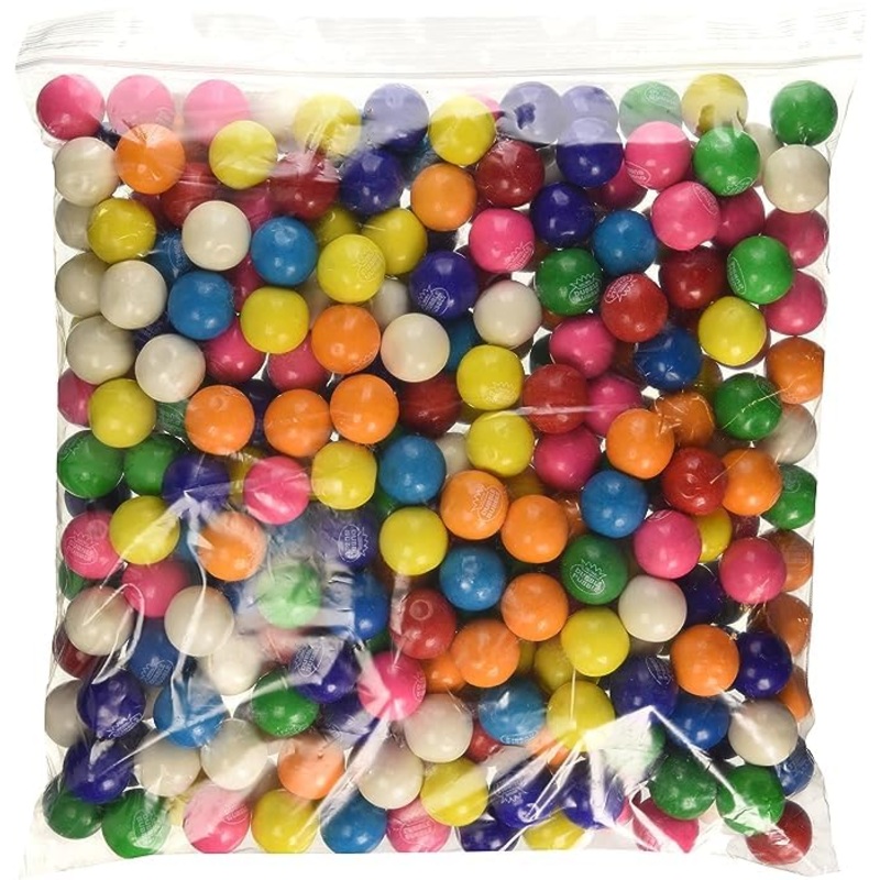 Double Bubble Gum Balls One Inch Dubble Gum Balls Assorted Flavors 6 Pound Bag (Approx. 340 Gumballs)