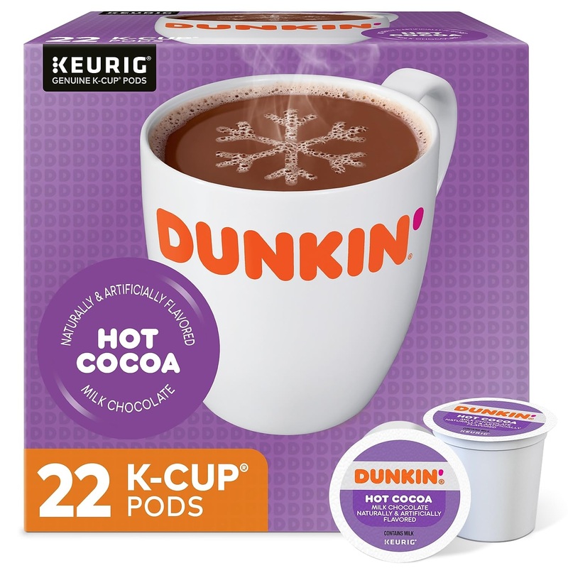 Dunkin’ Milk Chocolate Hot Cocoa, 22 Keurig Pods