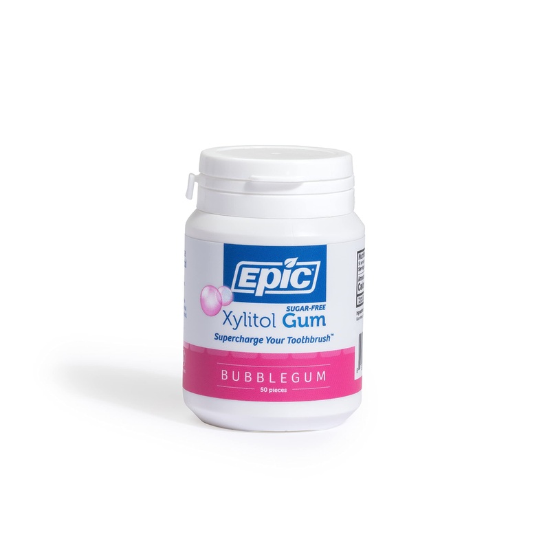Epic Gum – Aspartame Free 100% Xylitol – Chewing Gum Sugar Free Gum – Bubblegum Flavored, 50 Pieces (Pack Of 1)