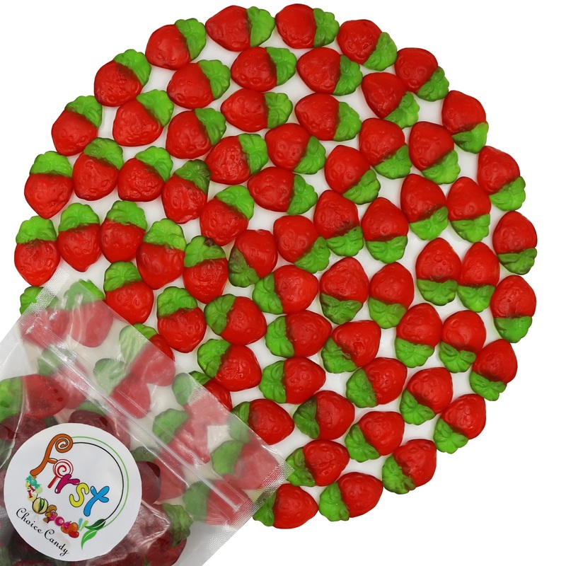 Firstchoicecandy Gummy Fruit Candy (Strawberry, 5 Pound (Pack Of 1))