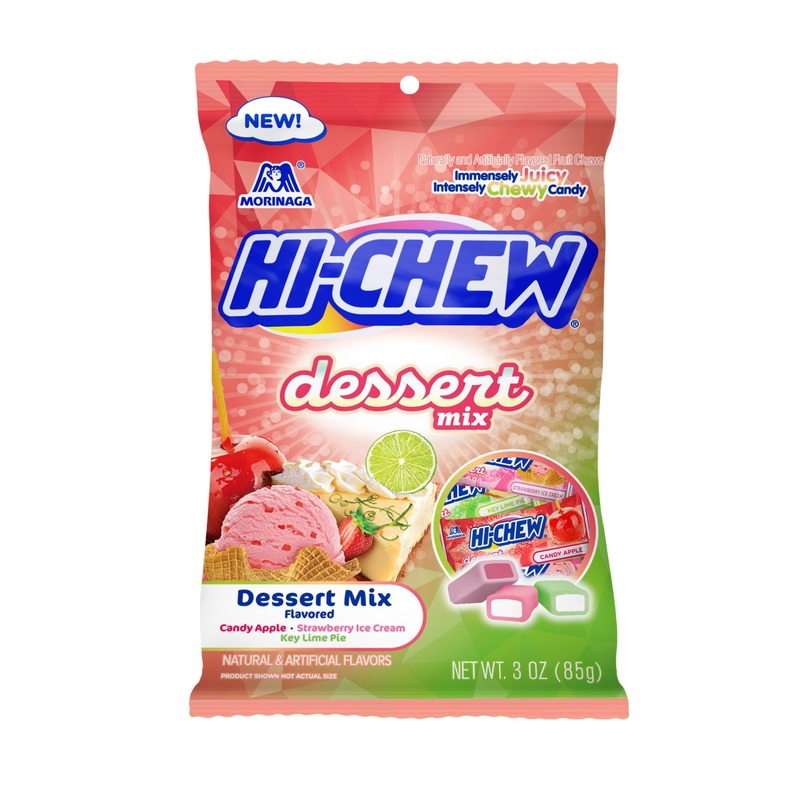 Hi-Chew Dessert Mix, 6 Bags, 3Oz Each – Apple, Key Lime Pie, Strawberry Ice Cream – Unique Fun Soft & Chewy Candy – Immensely Cr