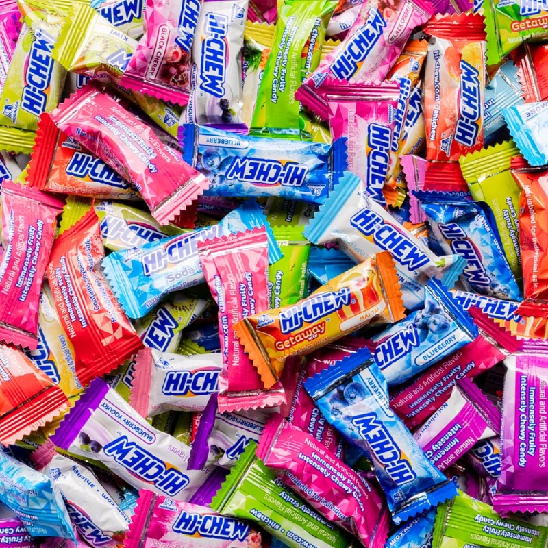 Hi Chew Japanese Fruit Candy – 25.4Oz Bulk Variety Pack – 14 Flavors Chewy Taffy – College Care Package, Birthday Gift Box For K