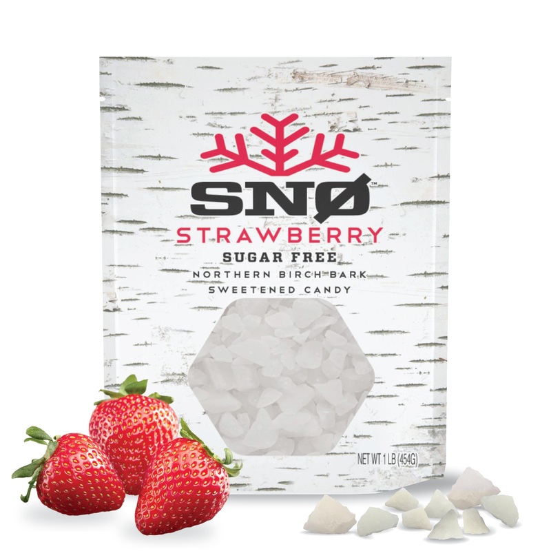 Strawberry Keto Xylitol Candy Chips – Sn 1Lb Bag – Sugar-Free Candy With Only 2 Ingredients | Low Carbs, Diabetic-Friendly, Non-