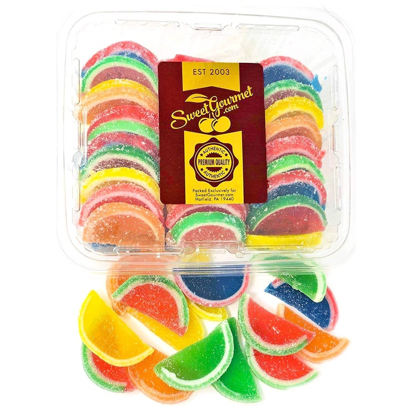 Sweetgourmet Assorted Fruit Slices | Candy Fruit Jelly | Vegan, Gluten Free | 2.5 Pounds