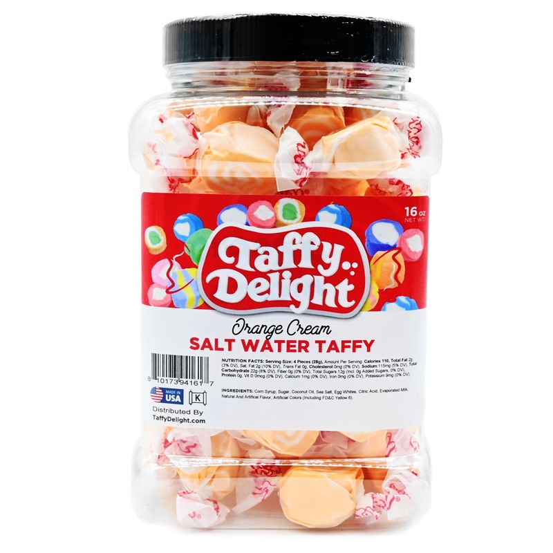 Taffy Delight Salt Water Taffy (16Oz, Orange Cream)