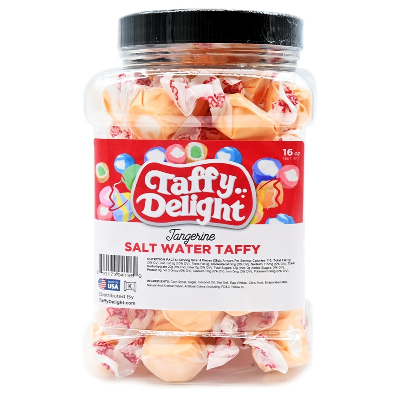 Taffy Delight Salt Water Taffy (16Oz, Tangerine)
