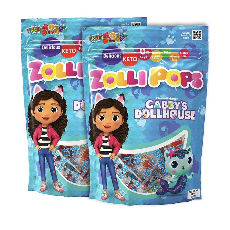 Zollipops Clean Teeth Lollipops Gabby’S Dollhouse, Anti Cavity, Sugar-Free Candy For A Healthy Smile Great For Kids, Diabetics A