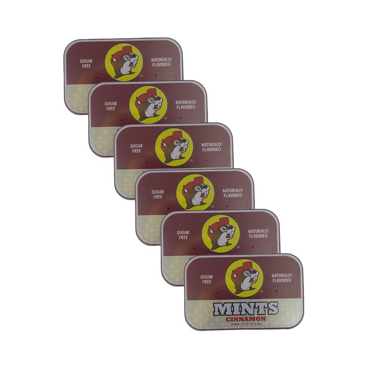 Buc-Ee’S Gluten Free & Sugar Free Mints (Cinnamon, 6 Pack)