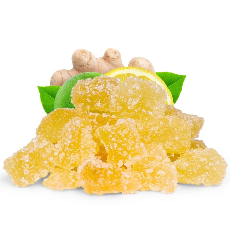 Crystallized Ginger Dices By It’S Delish, 5 Lbs Bulk Bag | Candied Dried Ginger Fruit Chews Natural Candy, Ginger Root With Suga