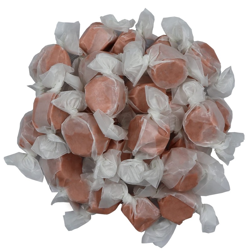 Gourmet Soft And Chewy Salt Water Taffy Candies – Individually Wrapped – Bulk Bags (Caramel, 1 Pound (Pack Of 1))