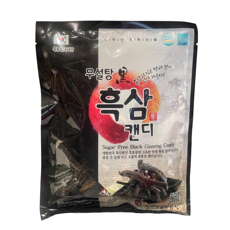 Korean Ginseng Candy, Sugar Free (1 Pack, Sugar Free Black Ginseng)