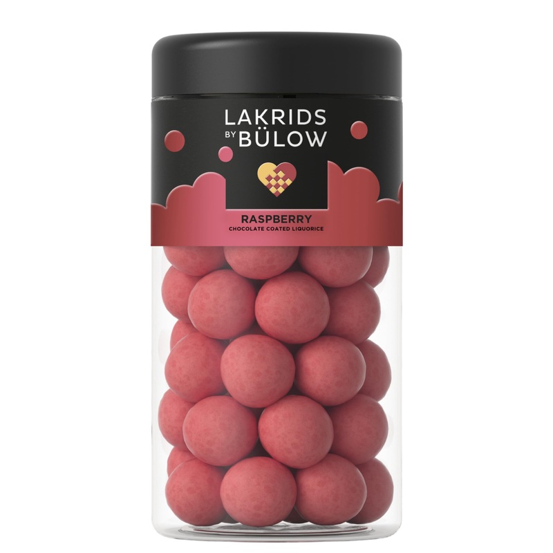 Lakrids By Blow – Crispy Raspberry – 10.4 Oz – Chocolate Coated Gourmet Licorice – Sweet Licorice Coated In White Chocolate And