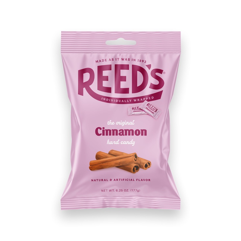 Reeds Cinnamon Candy, 6.25Oz Bag (Pack Of 1) Individually Wrapped Cinnamon Hard Candy, The Hampton Candy Company