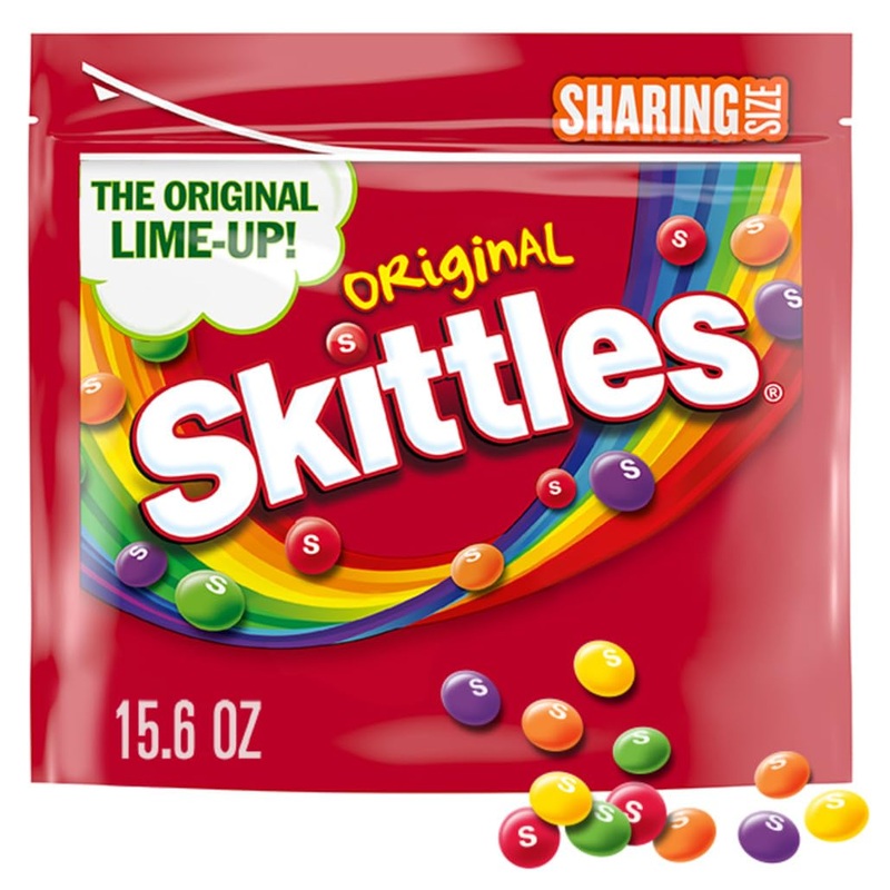 Skittles Original Chewy Summer Candy Sharing Size, 15.6Oz