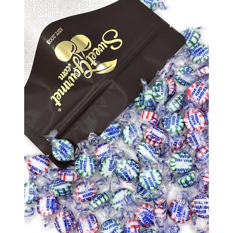 Sweetgourmet Sugar-Free Christmas Mint Mix Arcor Bulk Hard Candy | 2 Pounds