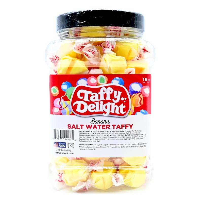 Taffy Delight Salt Water Taffy (16Oz, Banana)