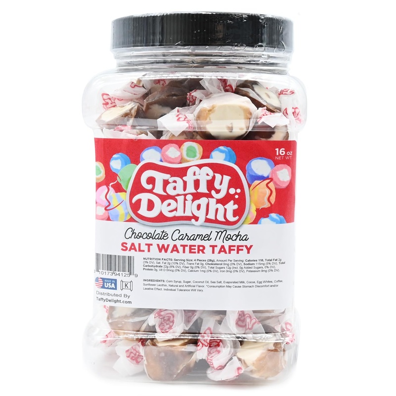 Taffy Delight Salt Water Taffy (16Oz, Chocolate Caramel Mocha)