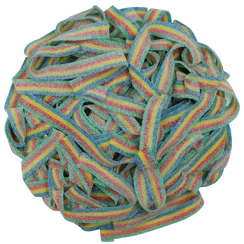 Variety Color Sour Gummy Belts (Rainbow, 6.6 Lb)