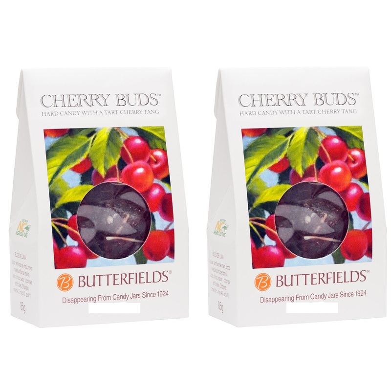 Butterfields Candy – Gourmet, Old-Fashioned Cherry Buds Hard Candy, 7 Oz. (2-Pack) | Gluten Free | Made With 100% Real, Pure Can
