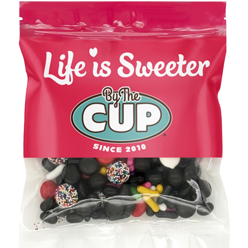 By The Cup Licorice Bridge Mix, Including Pastels, Buttons And More, 8 Oz Bulk Bag
