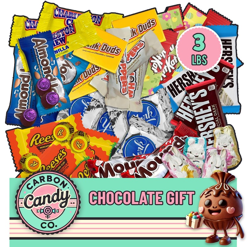 Chocolate Candy Variety Pack – 3 Lb Assorted Individually Wrapped Candy Bars – Holiday, Party Bag Bulk – Dark & Milk – Mini Choc